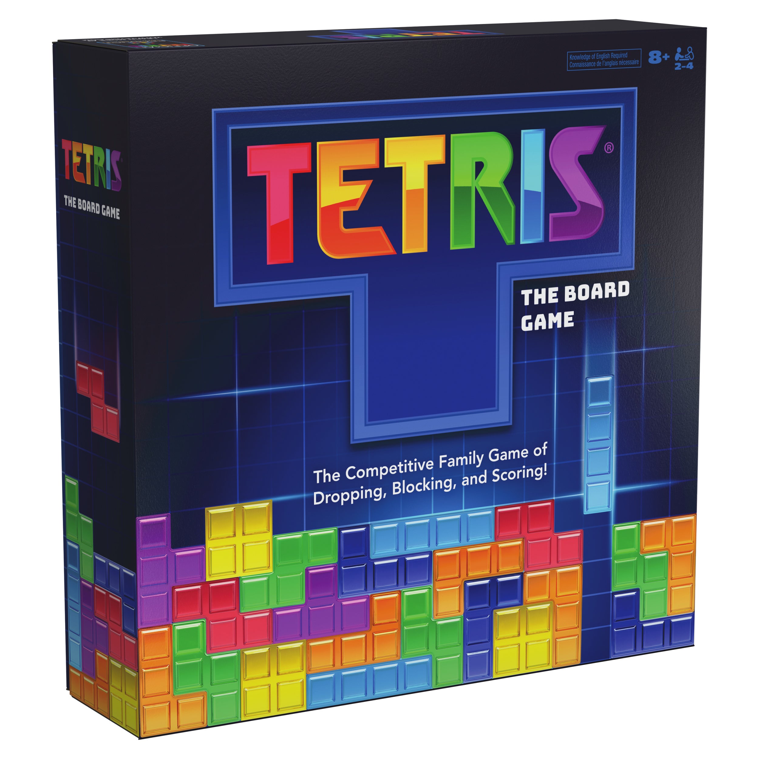 Spin Master Games, Tetris: The Board Game, Play the Classic Puzzle Game Tetris in Real Life, Multiplayer Head-to-Head Puzzle Challenge for Kids, Adults & Family, 2-4 Players, for Ages 8 & Up