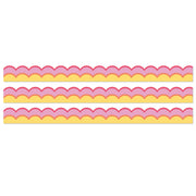 Happily Ever Elementary Retro Remix Warm Waves Scalloped Bulletin Board Borders, 39 Feet Per Pack, 3 Packs