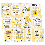Buzzing Bees Positive Sayings Small Poster Pack, 11" x 15-3/4", Pack of 12