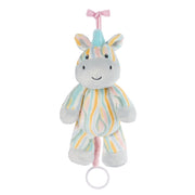 Baby GUND Safari Friends Zebra Pull-Down Musical Plush, Travel Friendly Sensory Toy with Stroller Loop for Ages 0 and Up, Rainbow, 12”