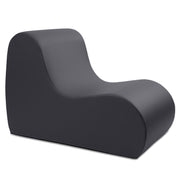 Jaxx Midtown Large Classroom Soft Foam Chair - Premium Vinyl Cover, Black