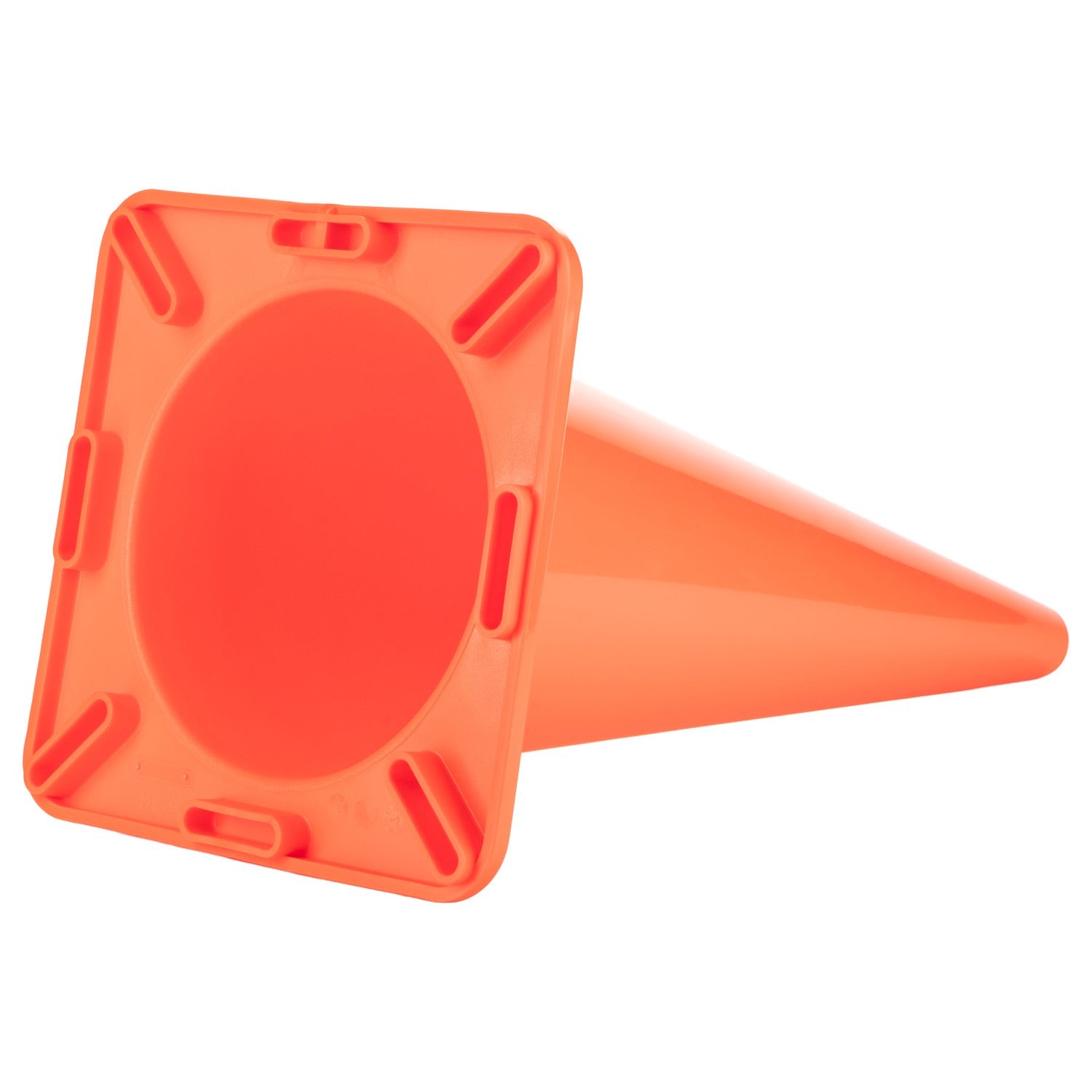 Hi-Visibility Flexible Vinyl Cone, weighted, 12", Orange