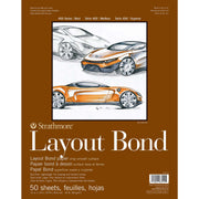 400 Series Layout Paper Pad, Glue Binding, 50 Sheet, 11x14 inch, 1 Count