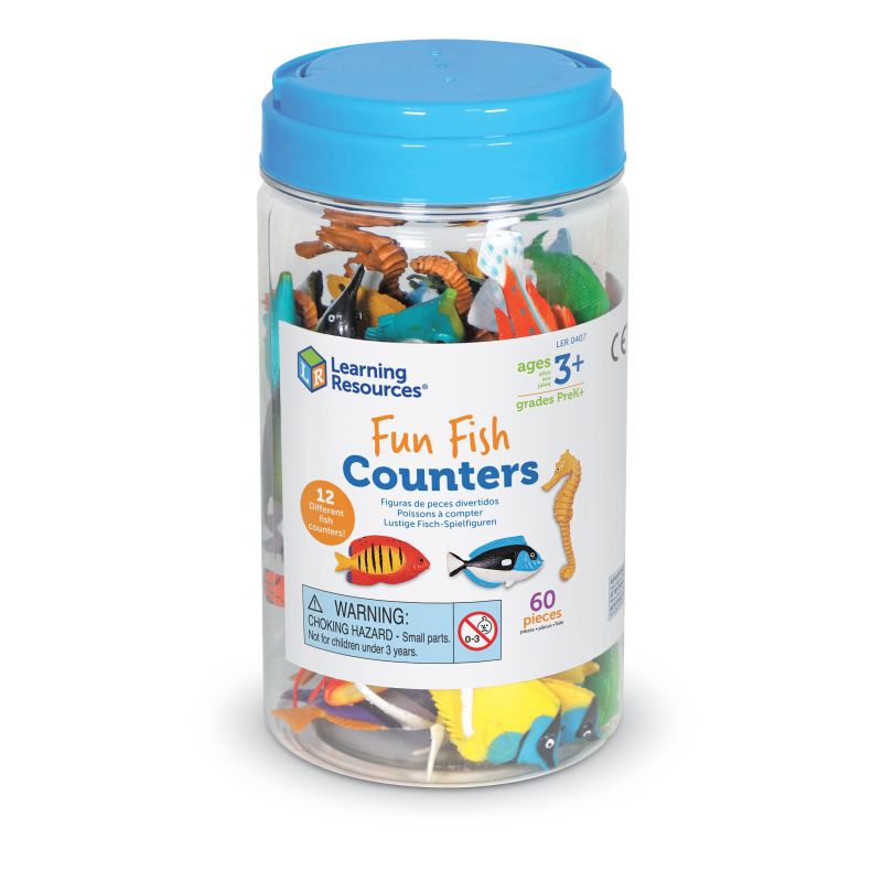 Fun Fish Counters, Set of 60