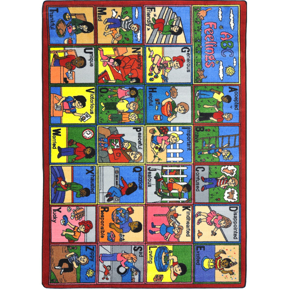 ABC Feelings 5'4" x 7'8" area rug in color Multi