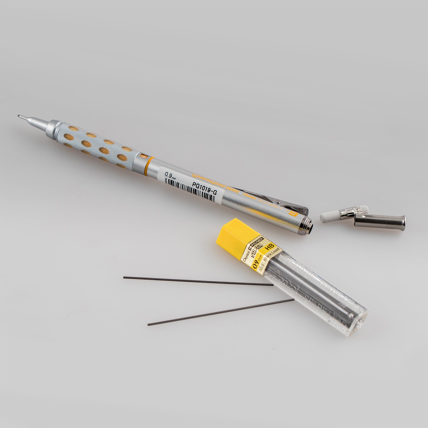 GraphGear 1000 Automatic Drafting Pencil (0.9mm), Yellow Accents