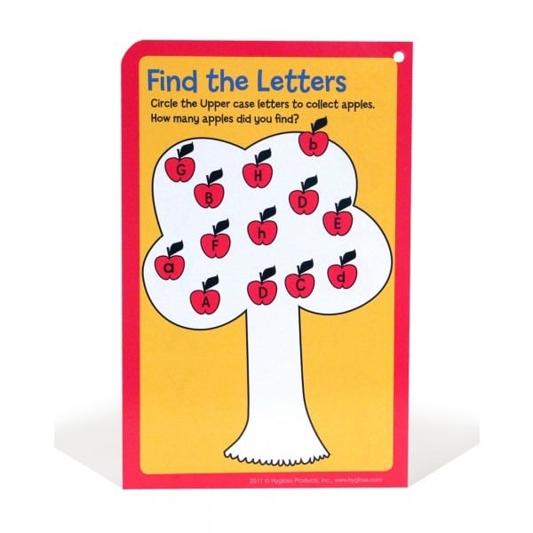 Alpha Dough Lowercase Letters- 32 Write & Wipe Cards