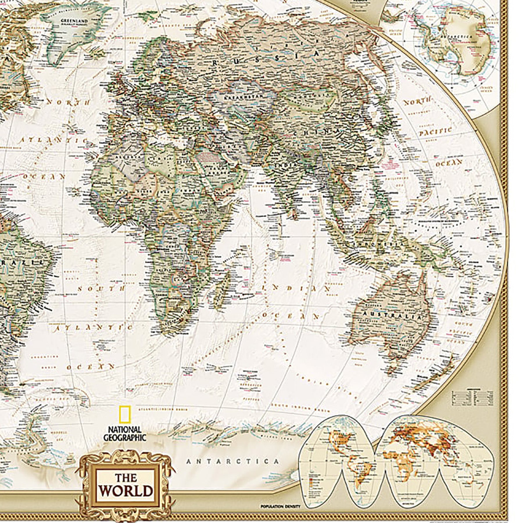 World Executive Map, Mural, 110" x 76.5"