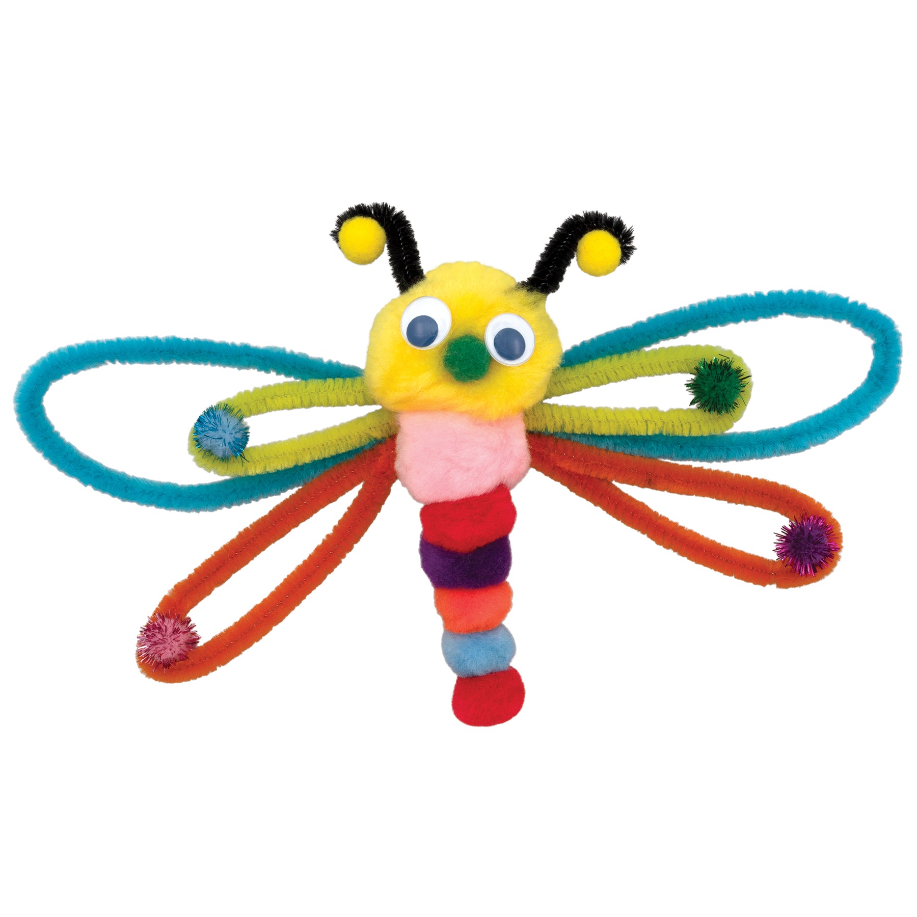 Craft Pack, Stems, Poms, Wiggle Eyes, 131 Pieces