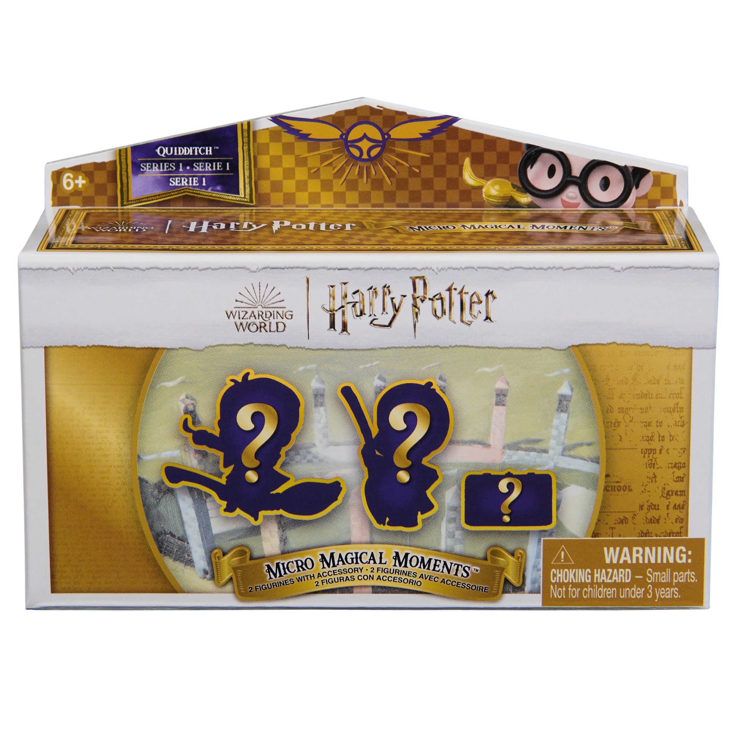 Wizarding World Harry Potter, Micro Magical Moments Quidditch 2-Pack Surprise Blind Box Figures Styles May Vary, 1.5-inch, Kids Toys for Ages 6+