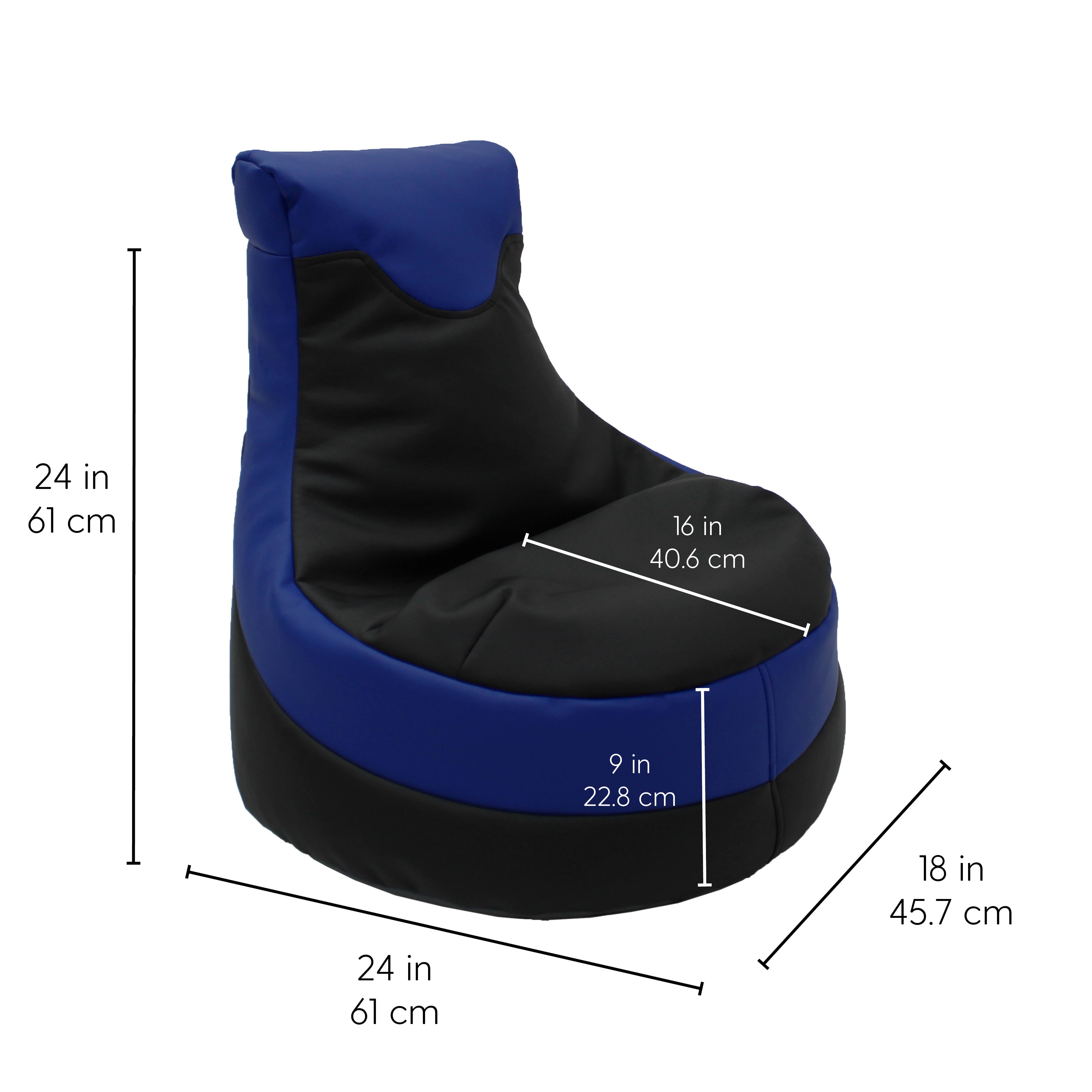 SoftScape Little Gamer Bean Bag - Black/Blue