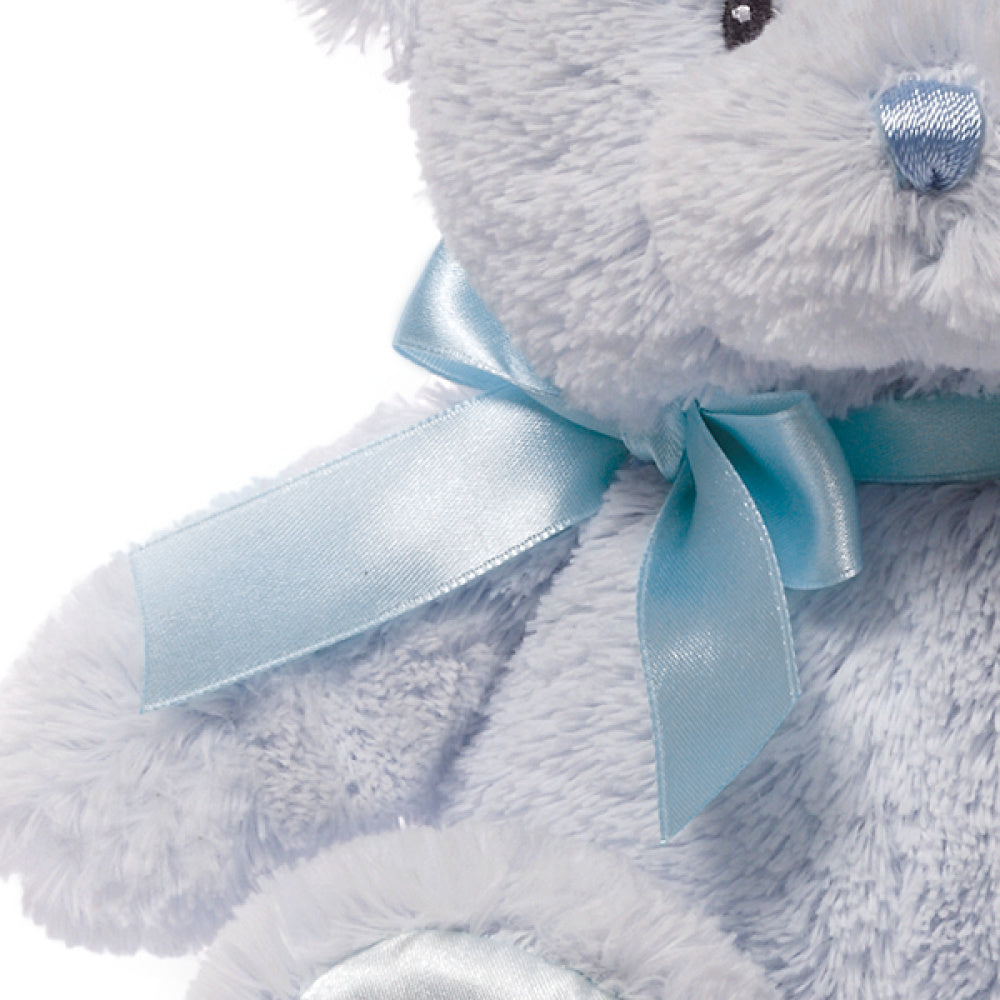 Baby GUND My First Teddy Bear, Ultra Soft Animal Plush Toy for Babies and Newborns, Blue, 10”