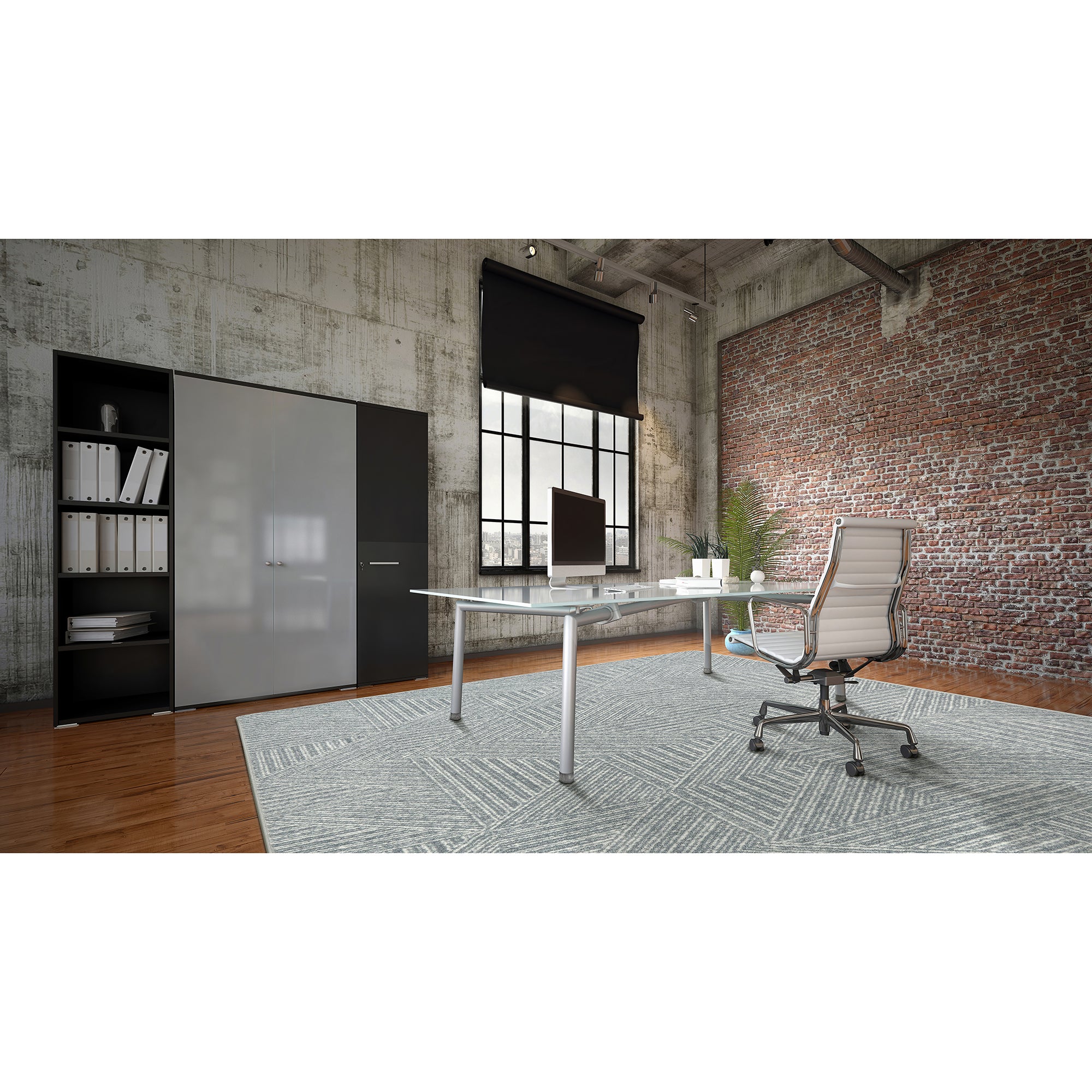 Above Board 3'10" x 5'4" area rug in color Cloudy