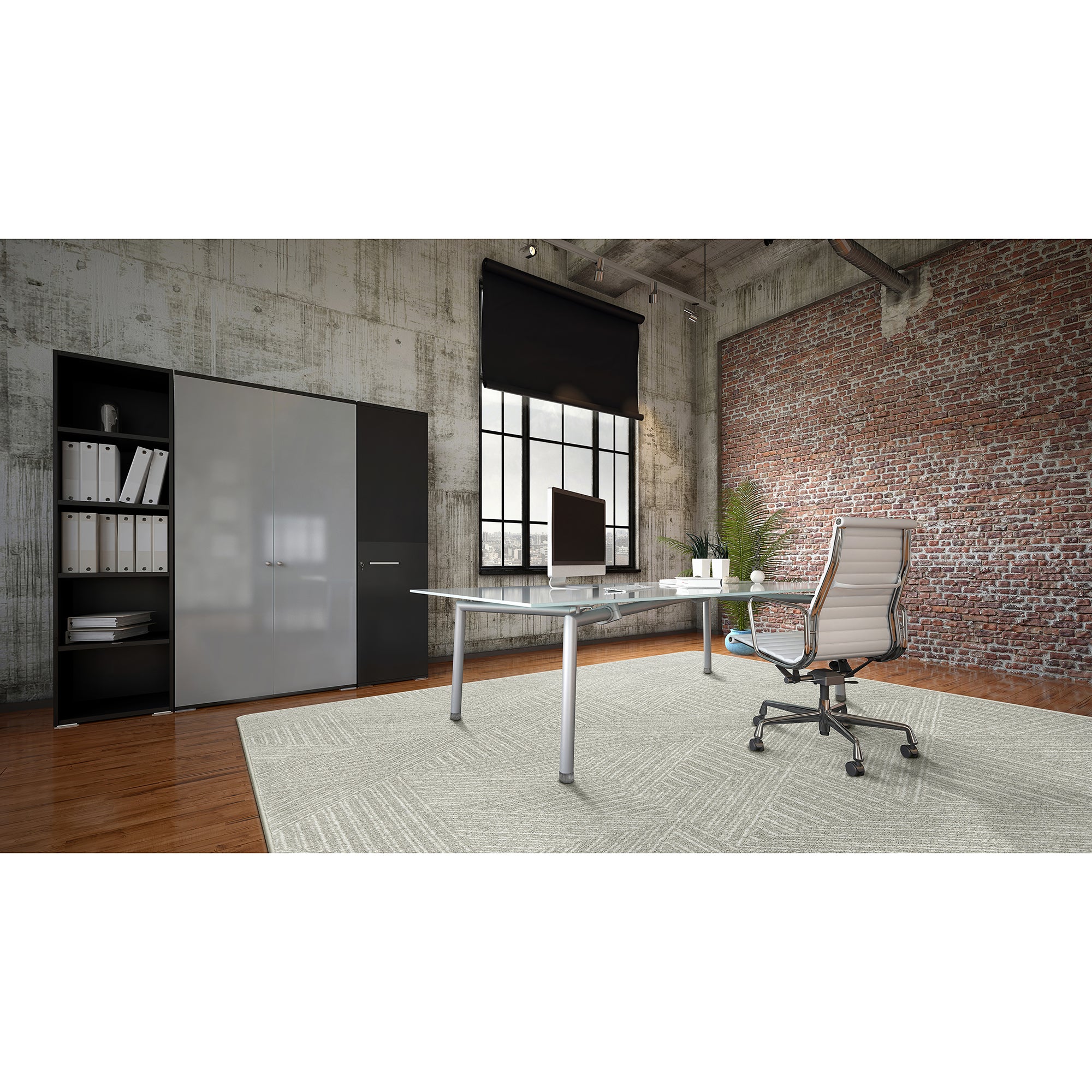 Above Board 7'8" x 10'9" area rug in color Dove