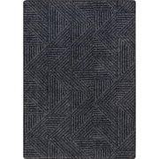 Above Board 3'10" x 5'4" area rug in color Onyx