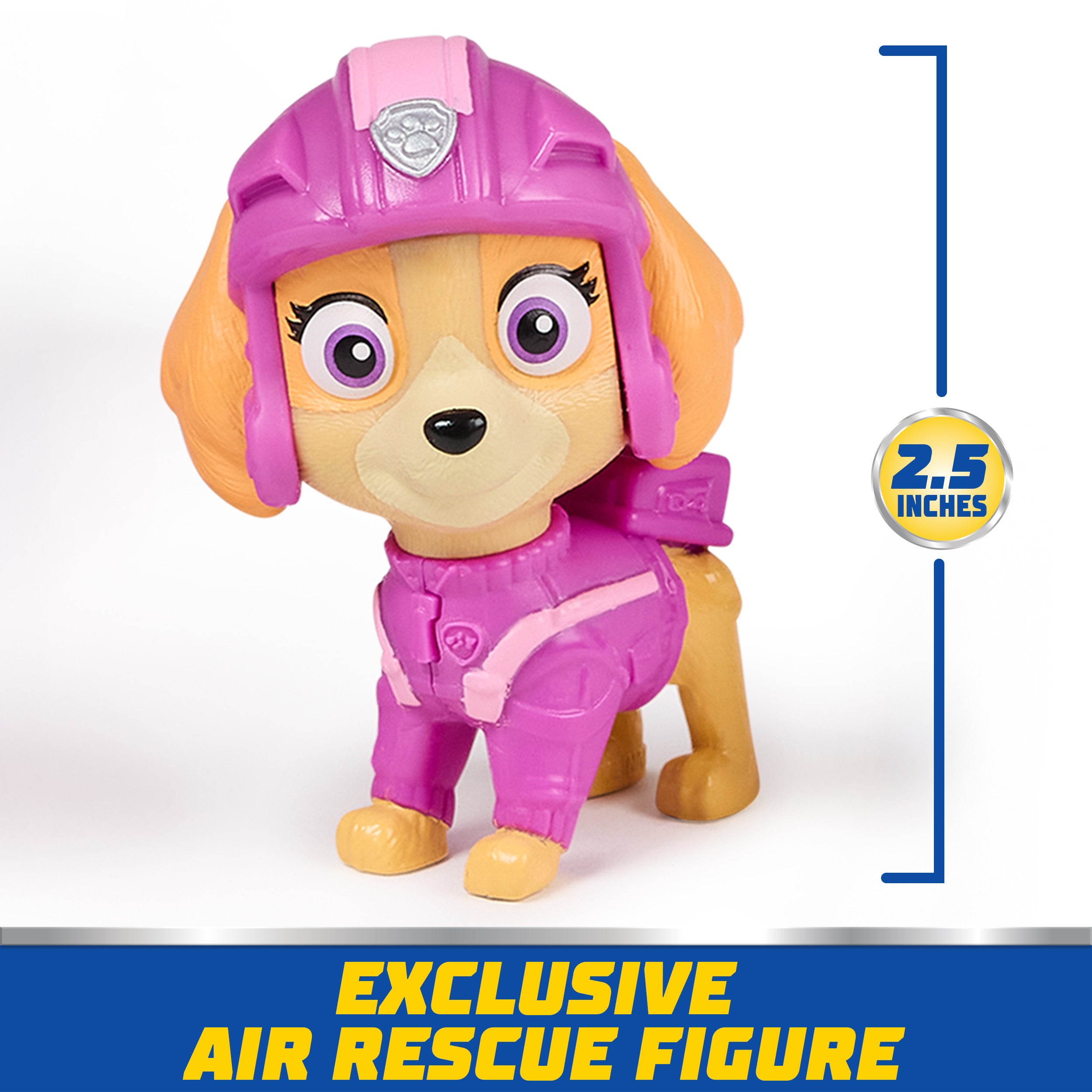 PAW Patrol: Air Rescue Skye Action Figure & Hero Claw Jet Plane with Retractable Claw, Rescue Basket & Bunny, Kids Toys for Boys & Girls Ages 3+