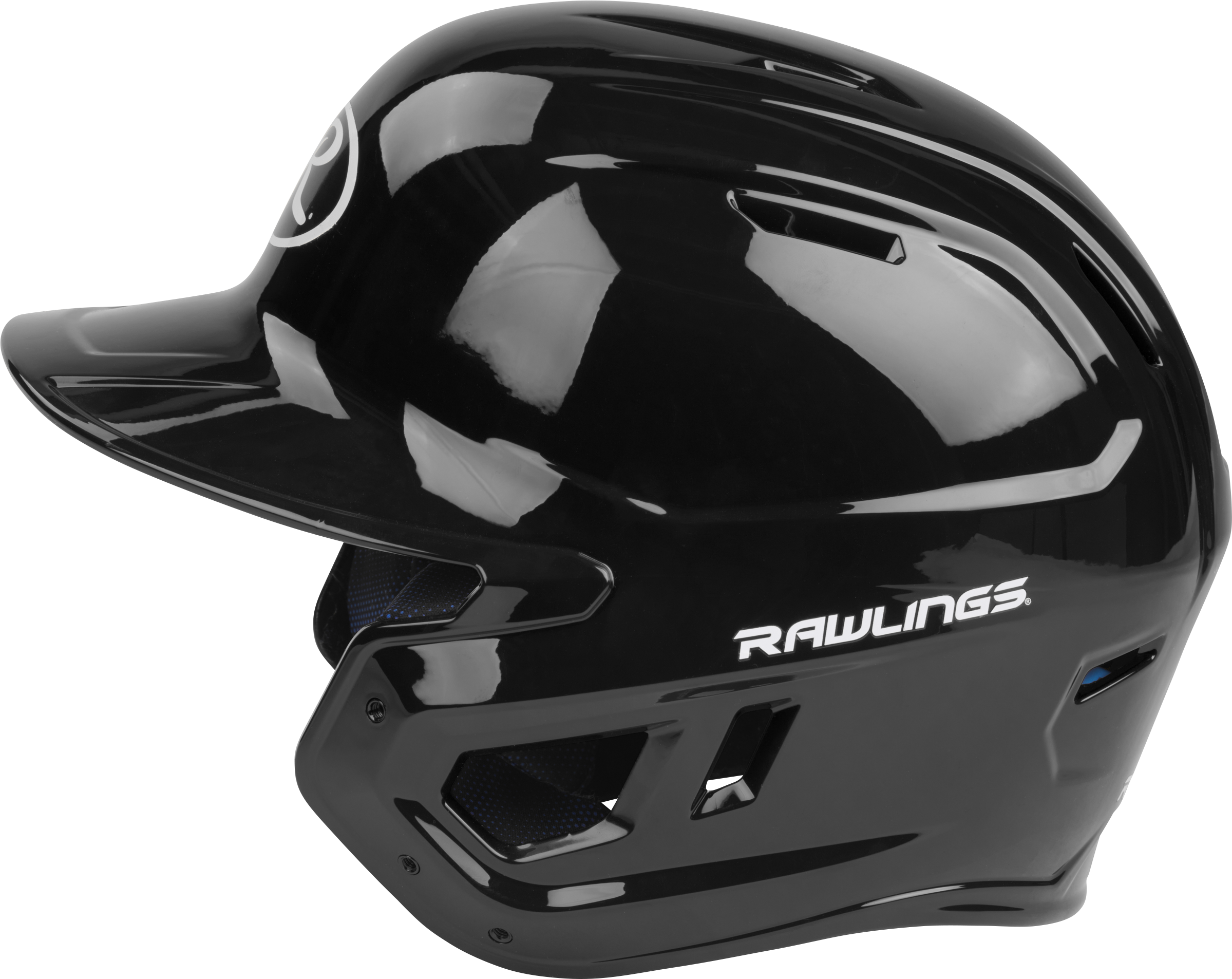 Rawlings Mach Gloss Junior Baseball Helmet - Black