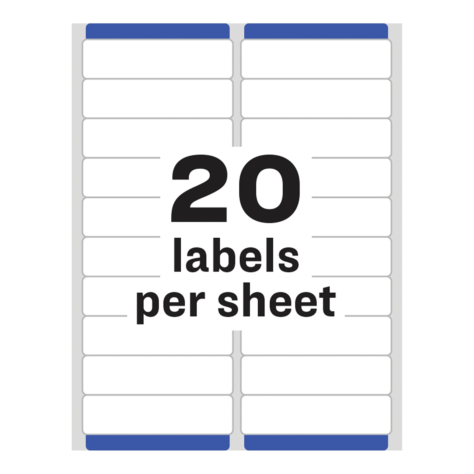Easy Peel® Address Labels, Sure Feed™ Technology, Permanent Adhesive, 1" x 4", 500 Labels