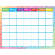 Colorful Scribble Calendar Chart
