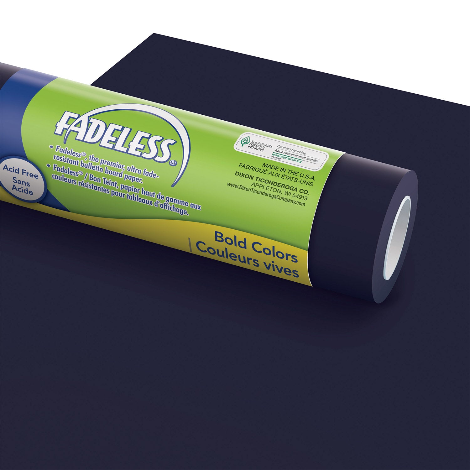 Bulletin Board Art Paper, Rich Blue, 48" x 50', 1 Roll