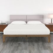 Jaxx Panelist Modern Padded Headboard – Set of 4 Wall Mounted Panels (Each 11.25" x 38") - King, Vegan Leather, Arctic Fox
