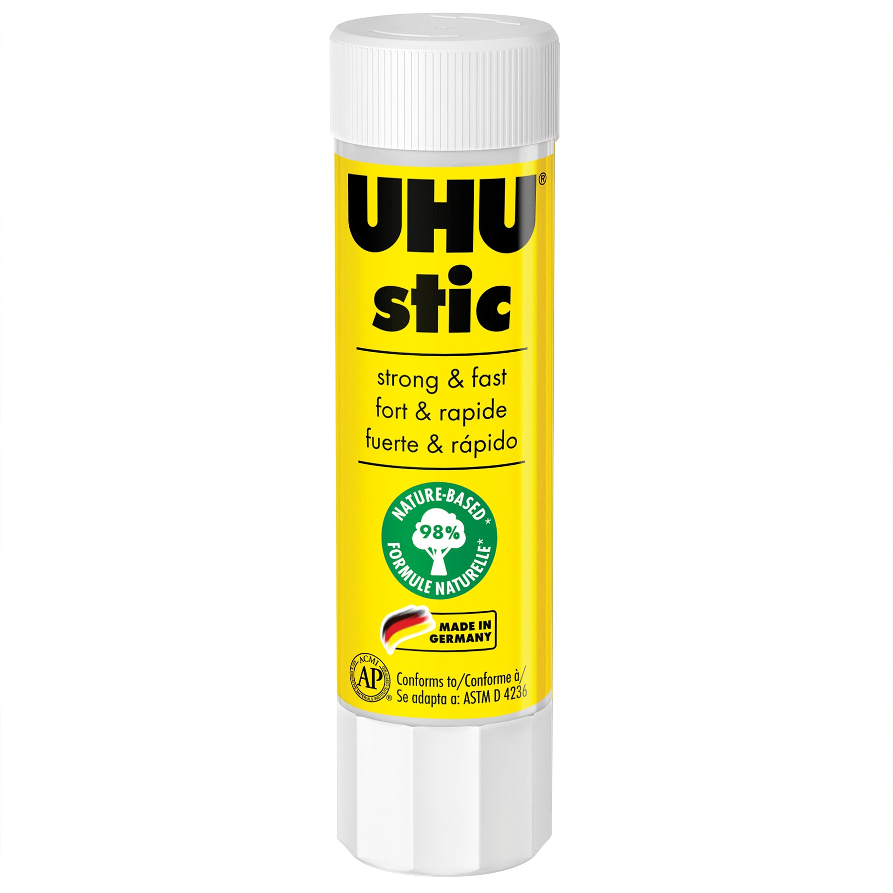 UHU Stic Permanent Glue Stick, Clear, 8.2 g, Pack of 24