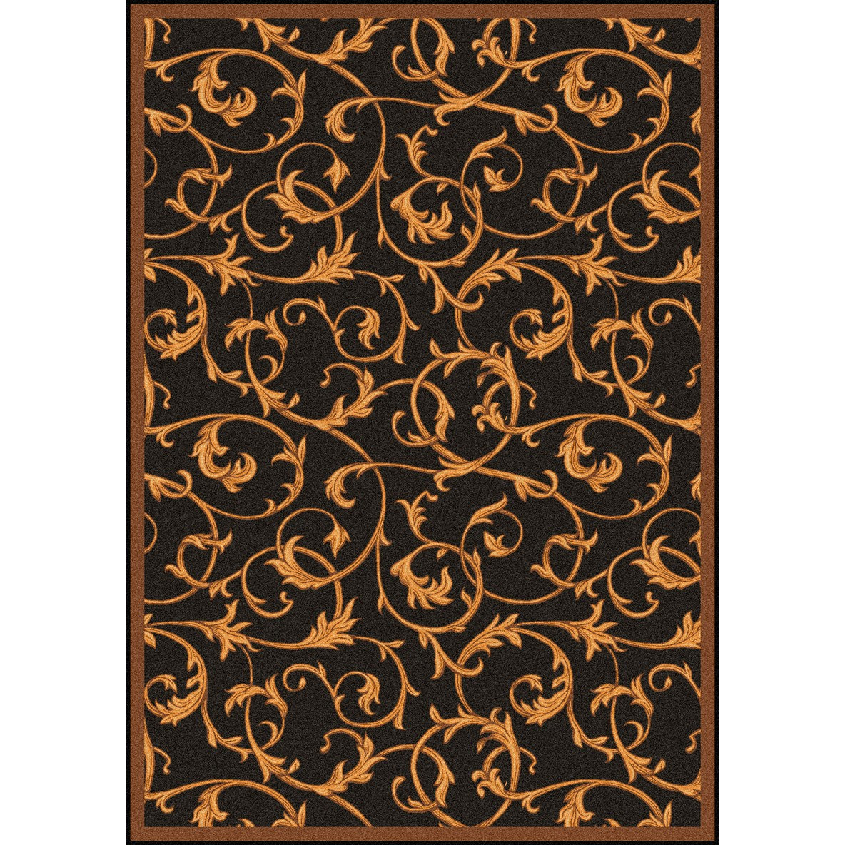 Acanthus 7'8" x 10'9" area rug in color Brown