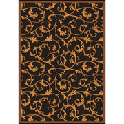 Acanthus 5'4" x 7'8" area rug in color Brown