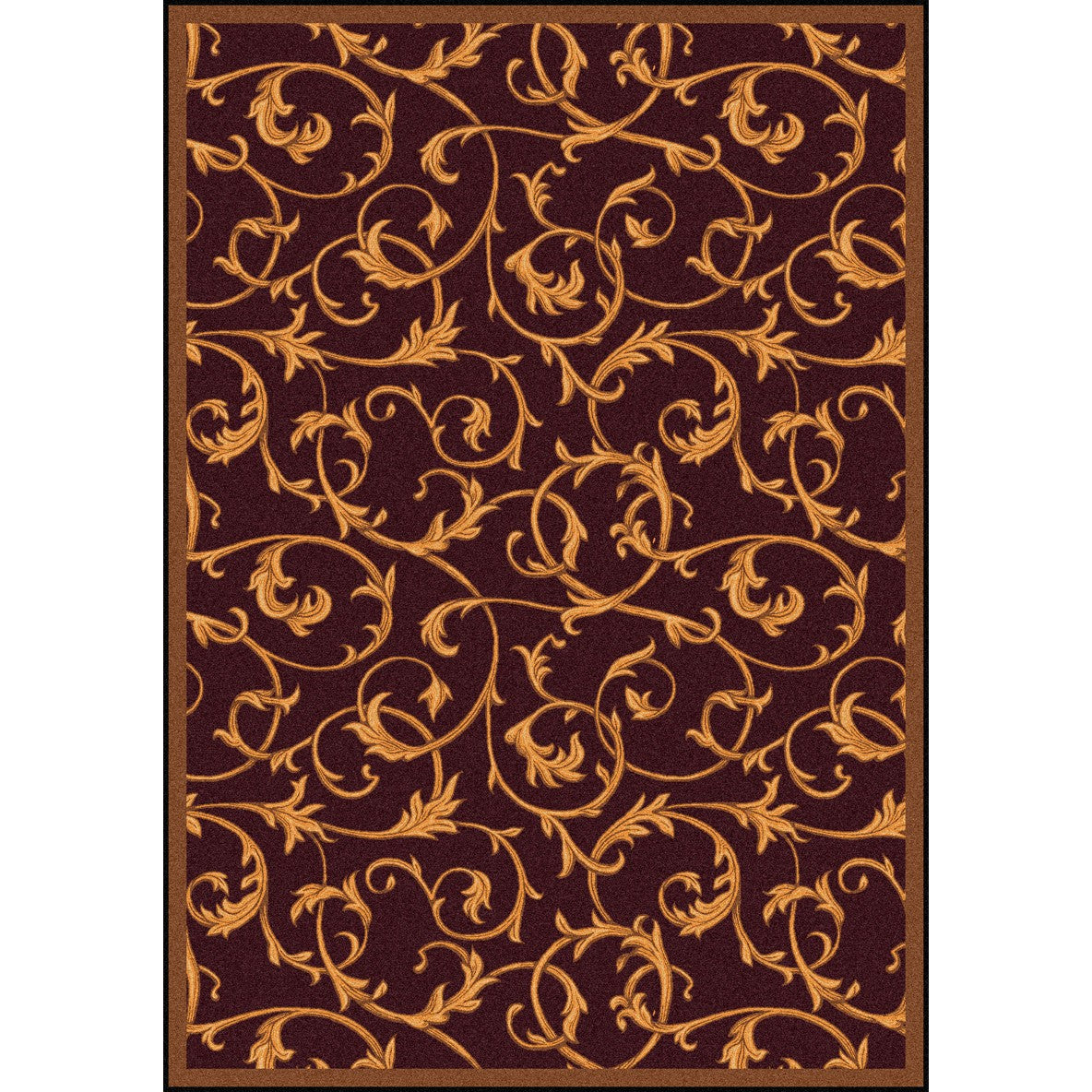 Acanthus 7'8" x 10'9" area rug in color Burgundy
