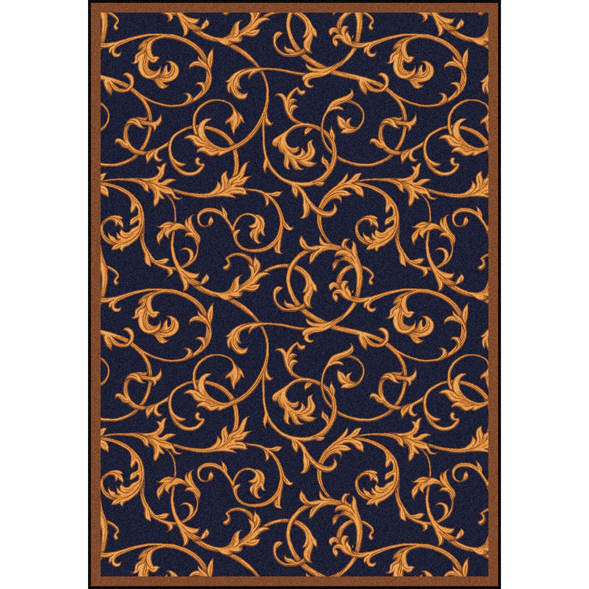 Acanthus 10'9" x 13'2" area rug in color Navy