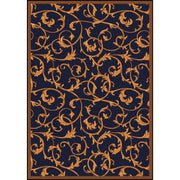 Acanthus 10'9" x 13'2" area rug in color Navy