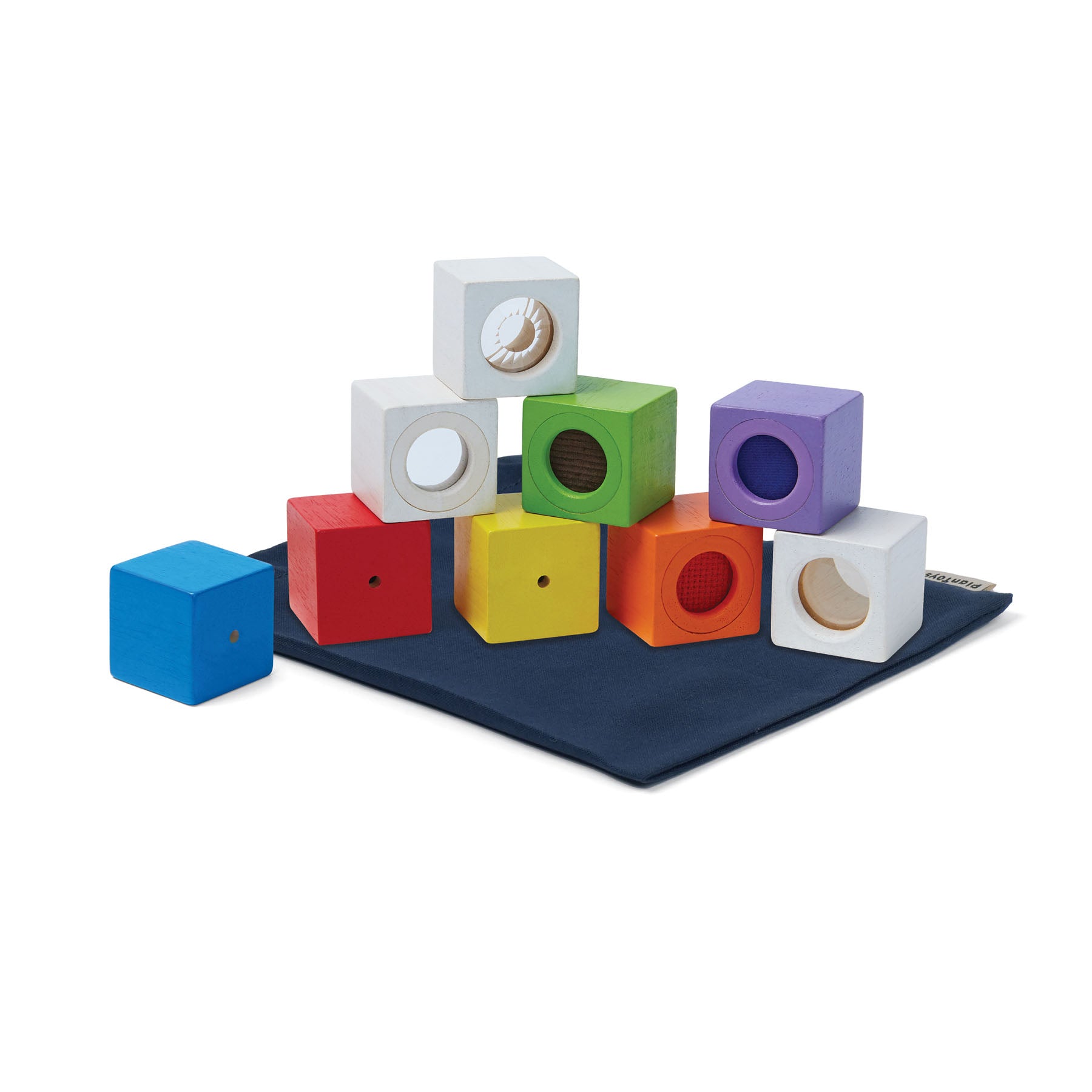 Wooden Activity Blocks - 9 Pieces