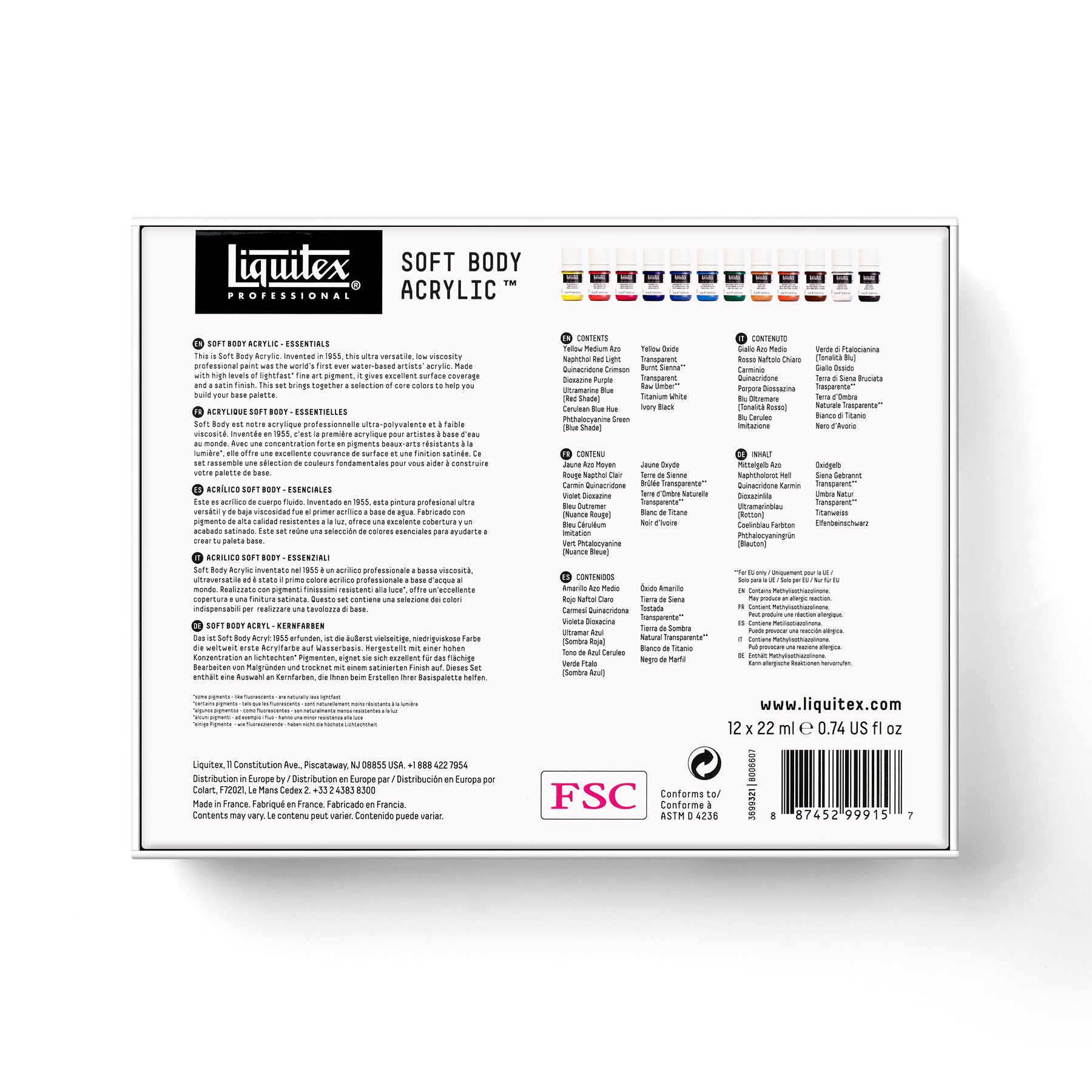 Soft Body - 12 x 22ml Set - Essentials