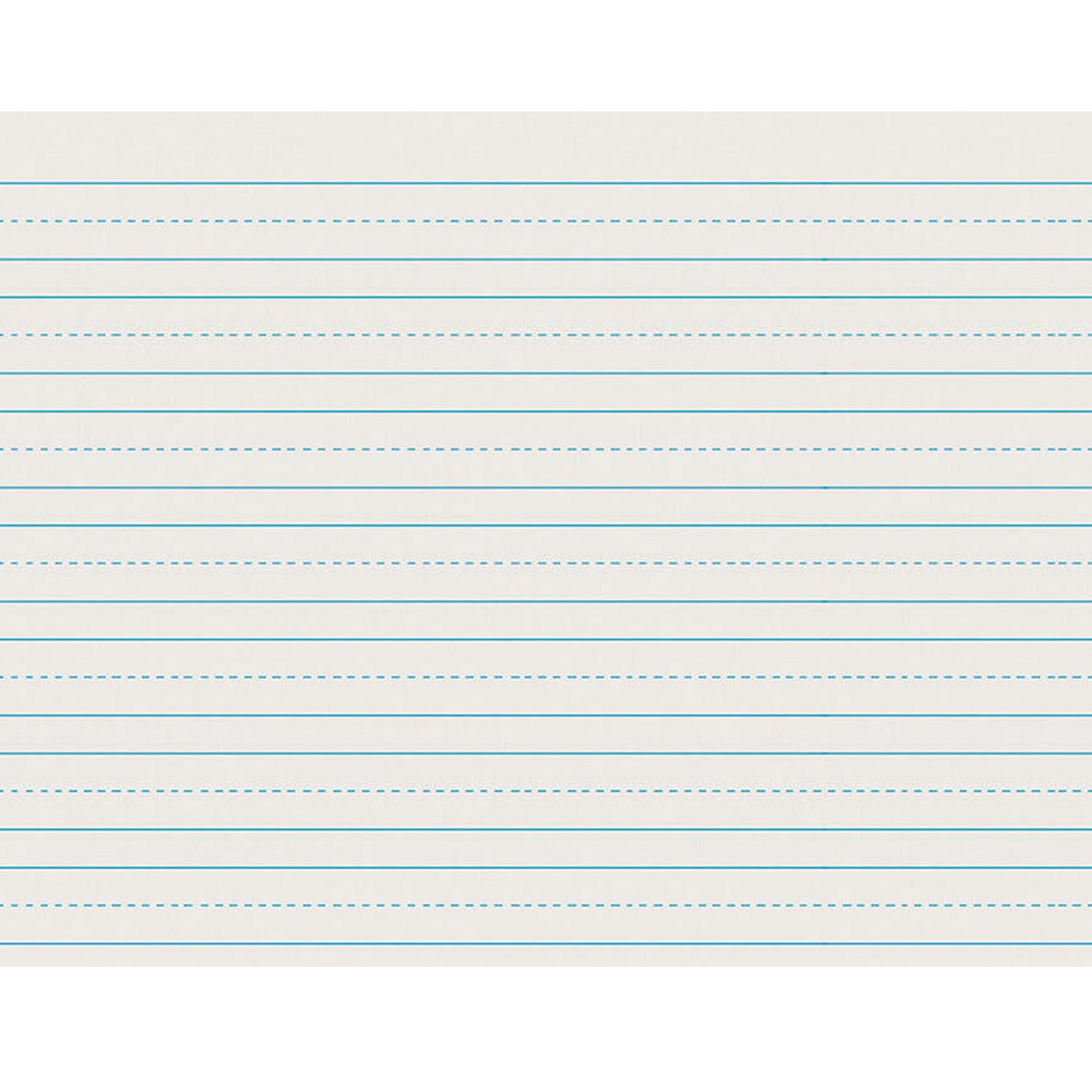 Newsprint Handwriting Paper, Skip-A-Line, Grade 2, 3/4" x 3/8" x 3/8" Ruled Long, 11" x 8-1/2", 500 Sheets