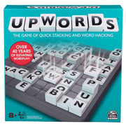 Spin Master Games, Upwords, The Stackable Word Game: 2023 Edition, Includes Rotating Board & Letter Tiles, Classic Crossword Activity for Kids & Family, 3-6 Players, for Ages 8+