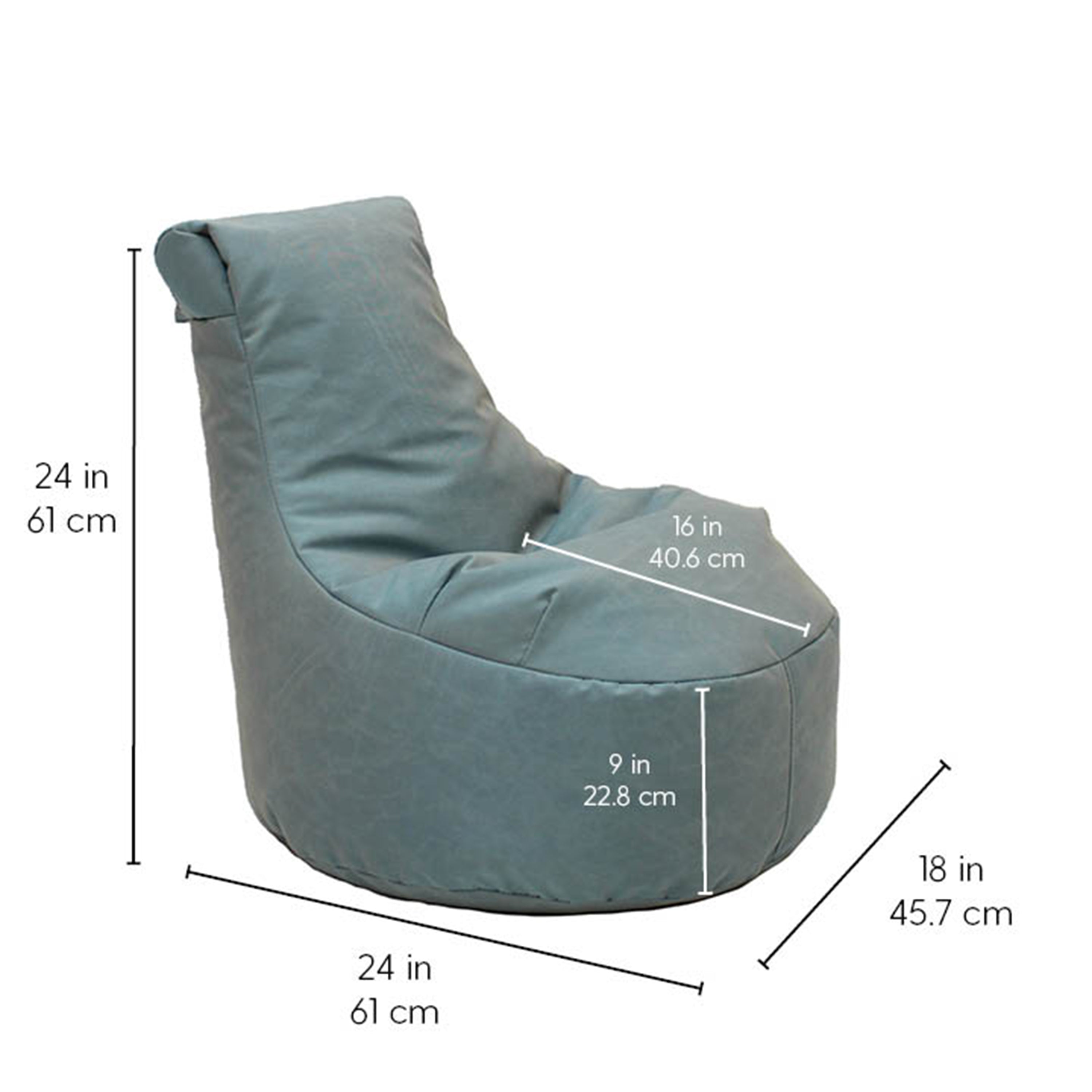 Element Paddle Out Bean Bag - Dusty Turquoise