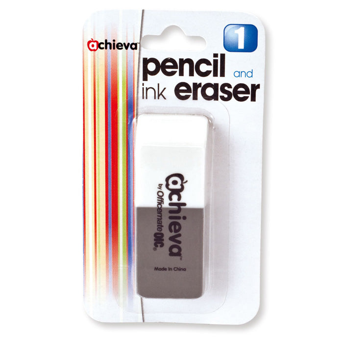 Achieva® Eraser, Pencil/Ink, Carded