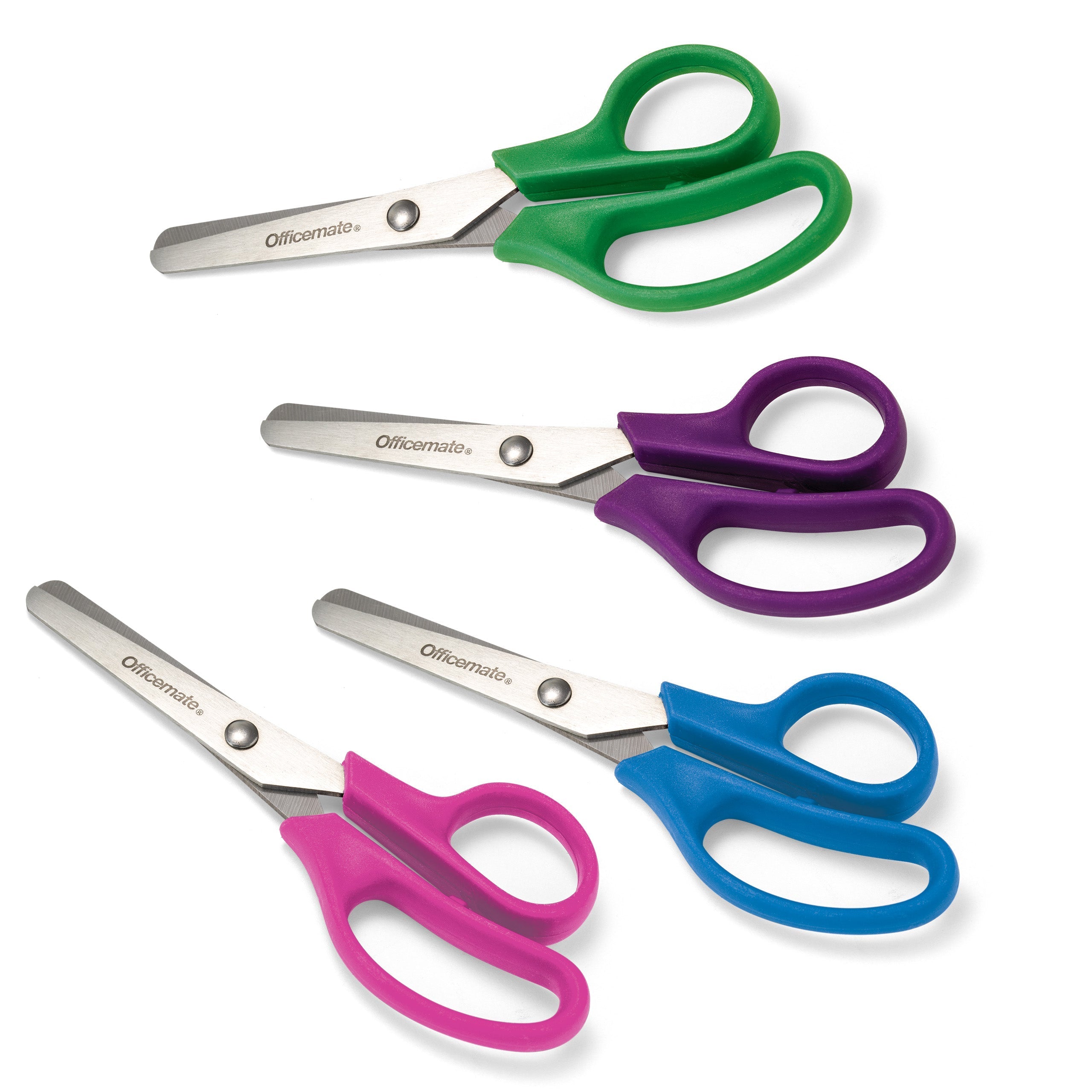 Achieva 5" Kids Scissors, Assorted Colors, 12PK, 24/PDQ