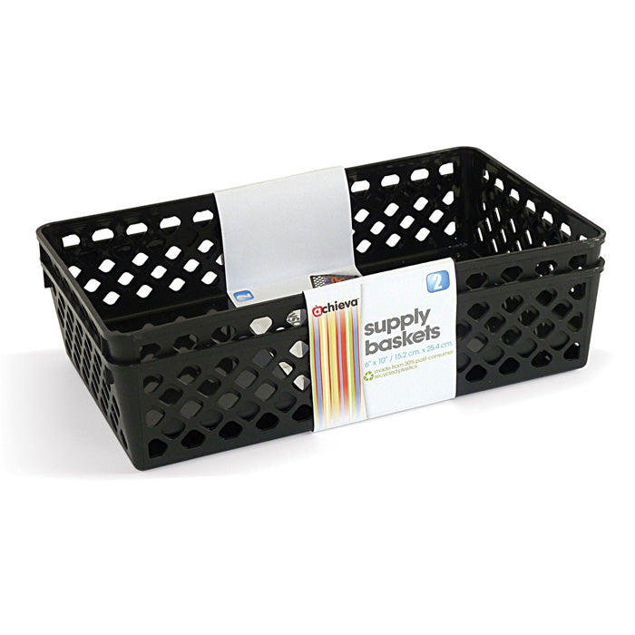 Achieva® Recycled Supply Basket, Large, 2PK