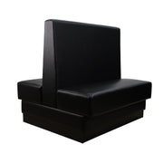 Pro Series Double-Sided Restaurant Booth Seating - Black