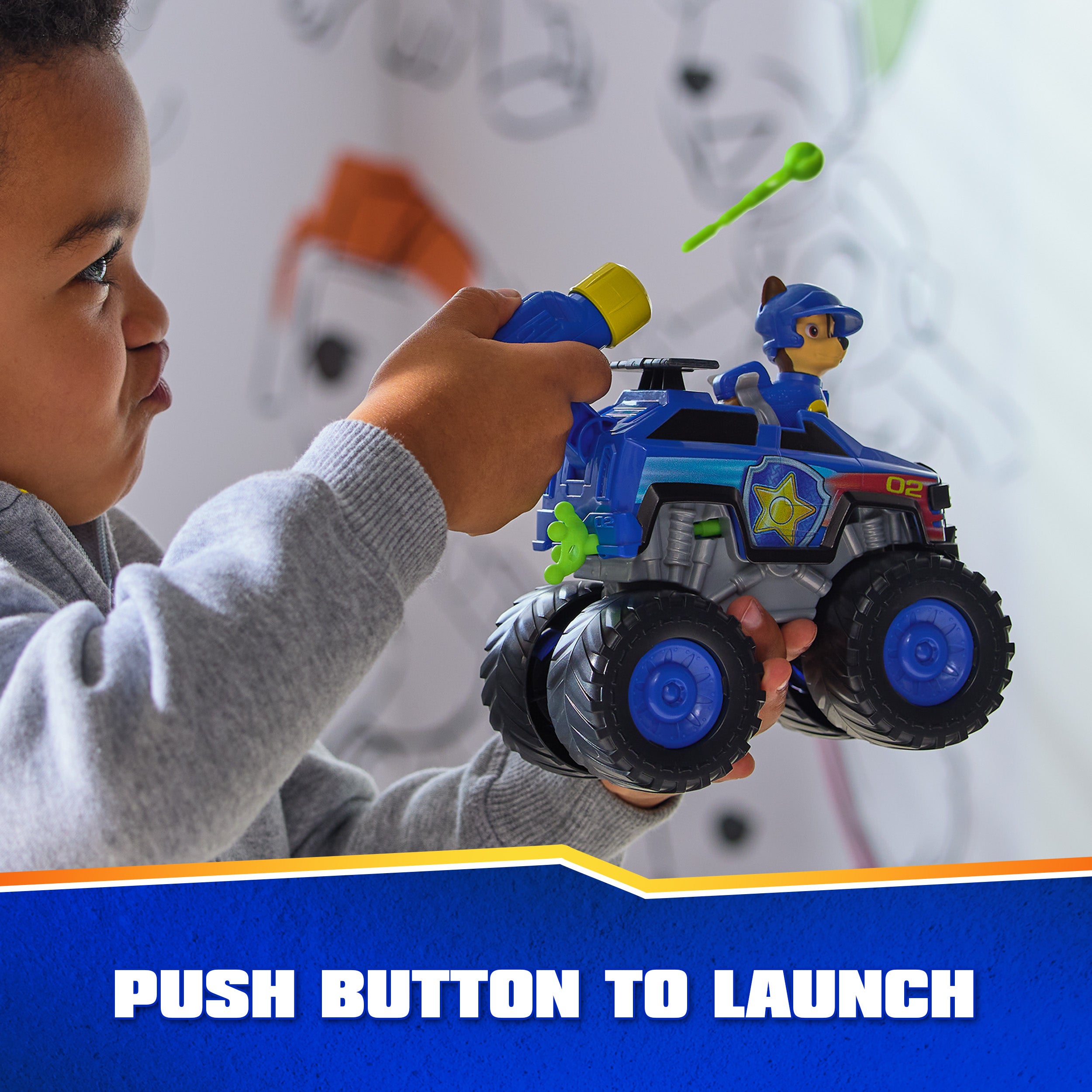 PAW Patrol: Rescue Wheels Chase’s Cruiser, Toy Truck with Projectile Launcher and Collectible Action Figure, Kids Toys for Boys & Girls Ages 3 and up