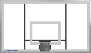 Backboard - Acrylic - Rectangular (72 in.W x 42 in.H) (Outdoor)