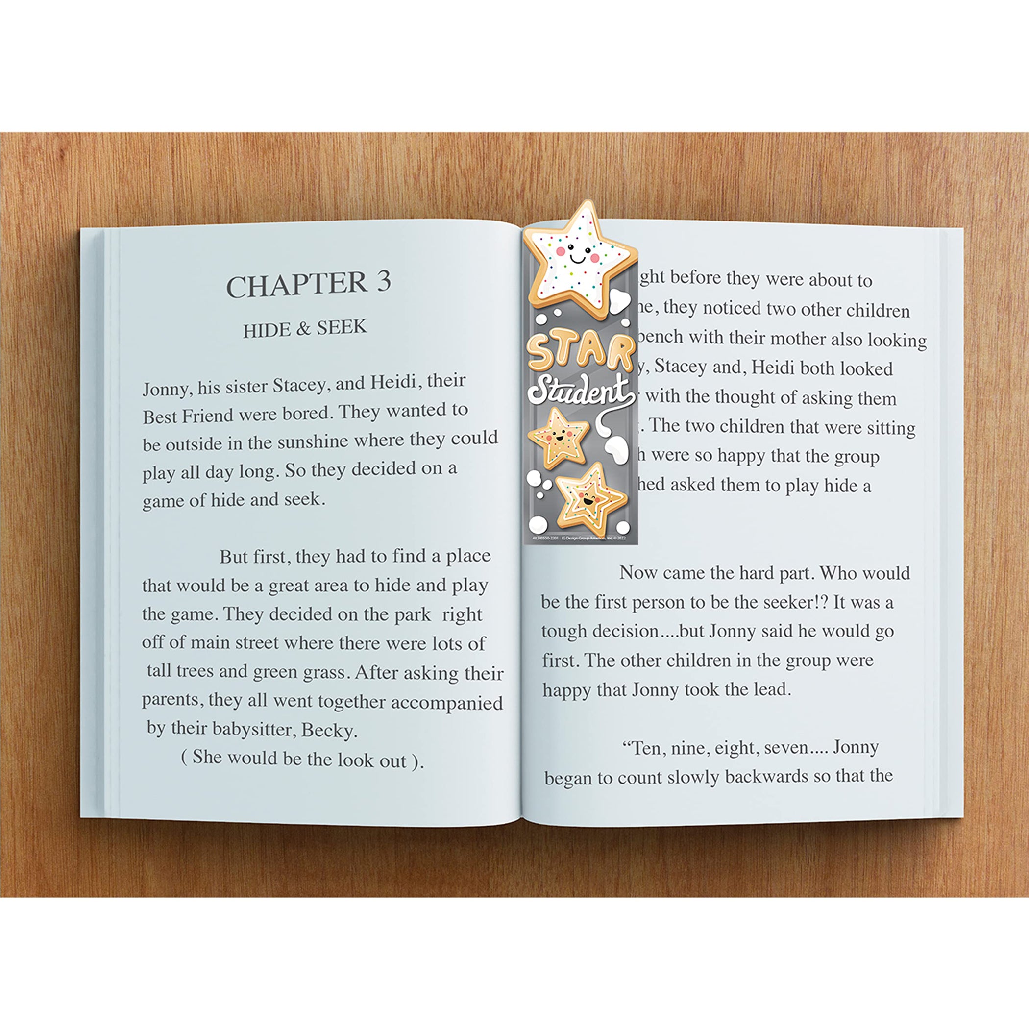 Star Cookies Sugar Cookie Scented Bookmarks, Pack of 24