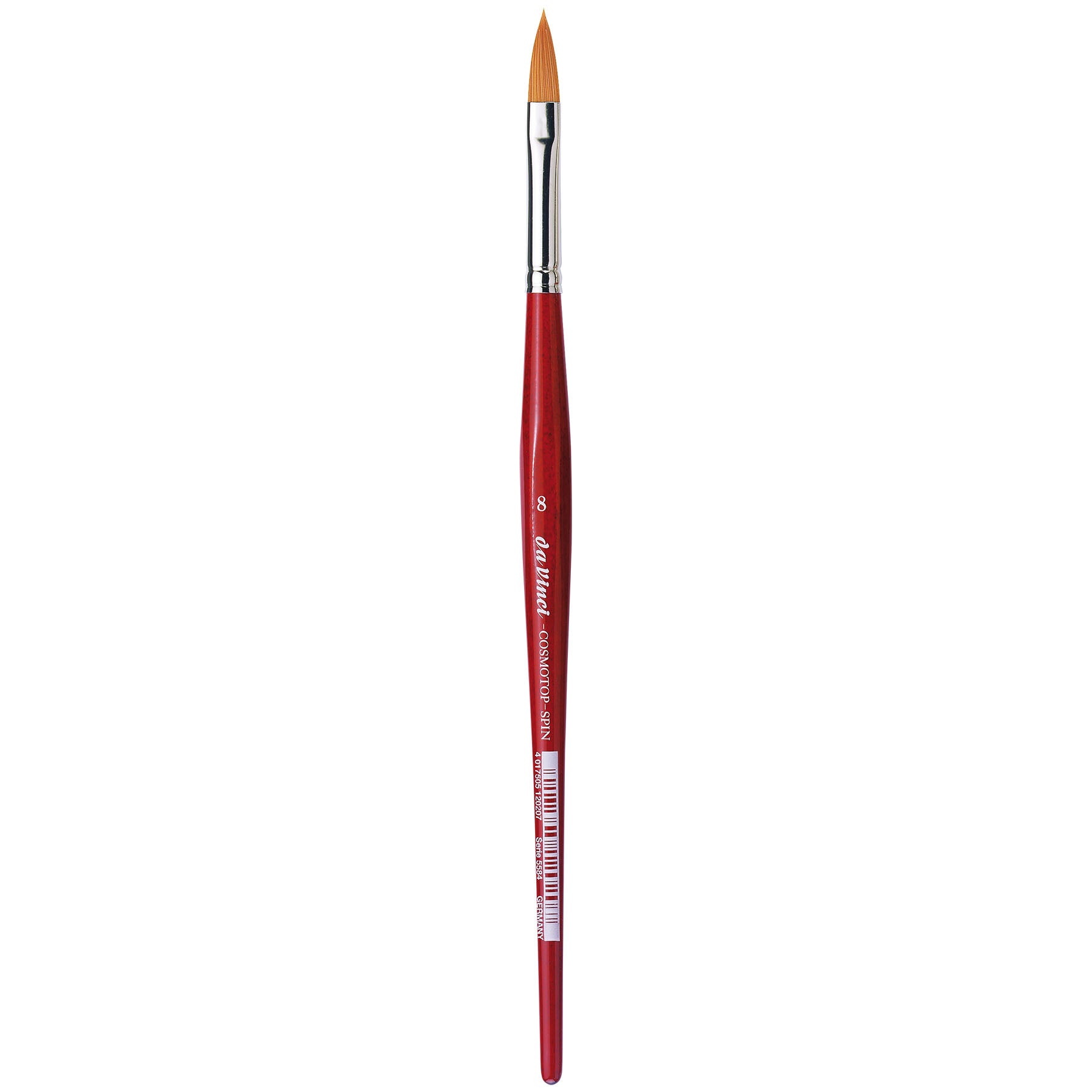 COSMOTOP-SPIN Silkpainting Brush, Synthetic, Watercolor, Oval-Pointed, Size 8