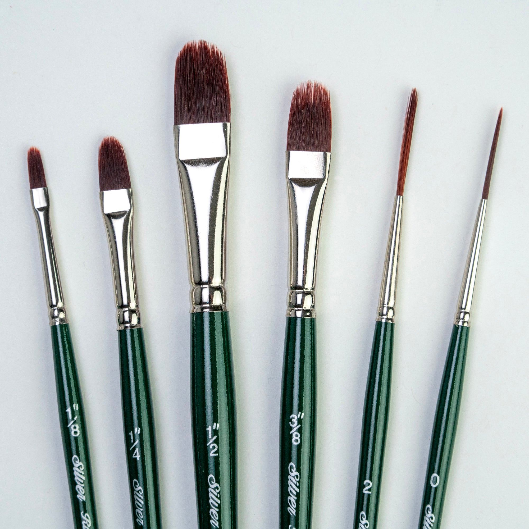 Ruby Satin Grass Combs, 6 Brushes