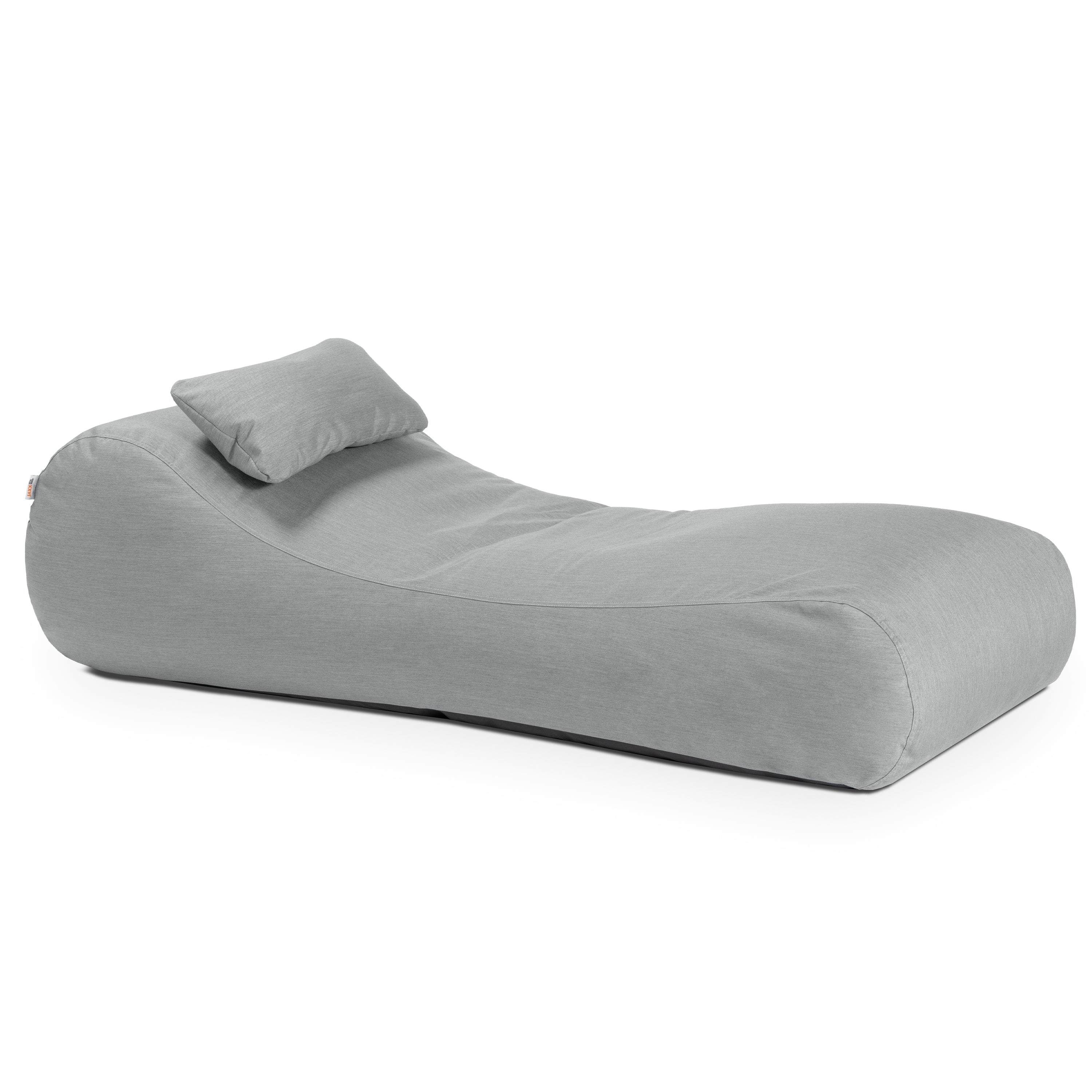 Arlo Outdoor Bean Bag Sun Lounger - Pool and Patio Chaise Recliner, Granite