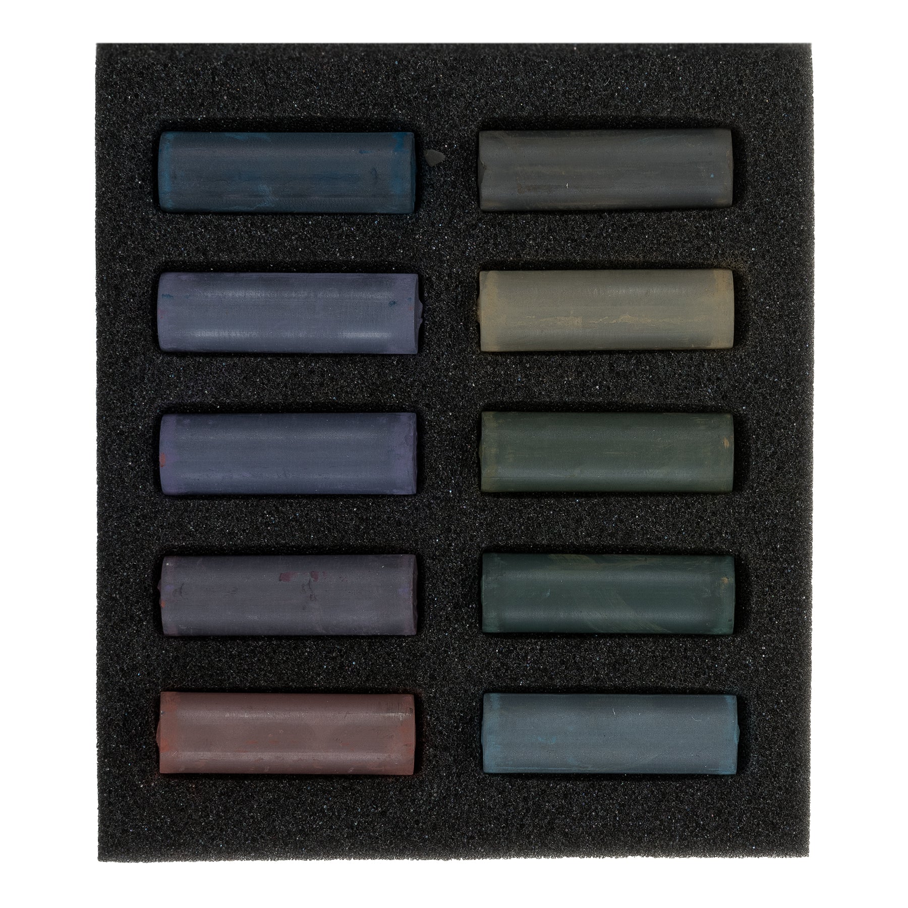 Soft Pastel Micro Sets, 10 Half Sticks, Dark Shades