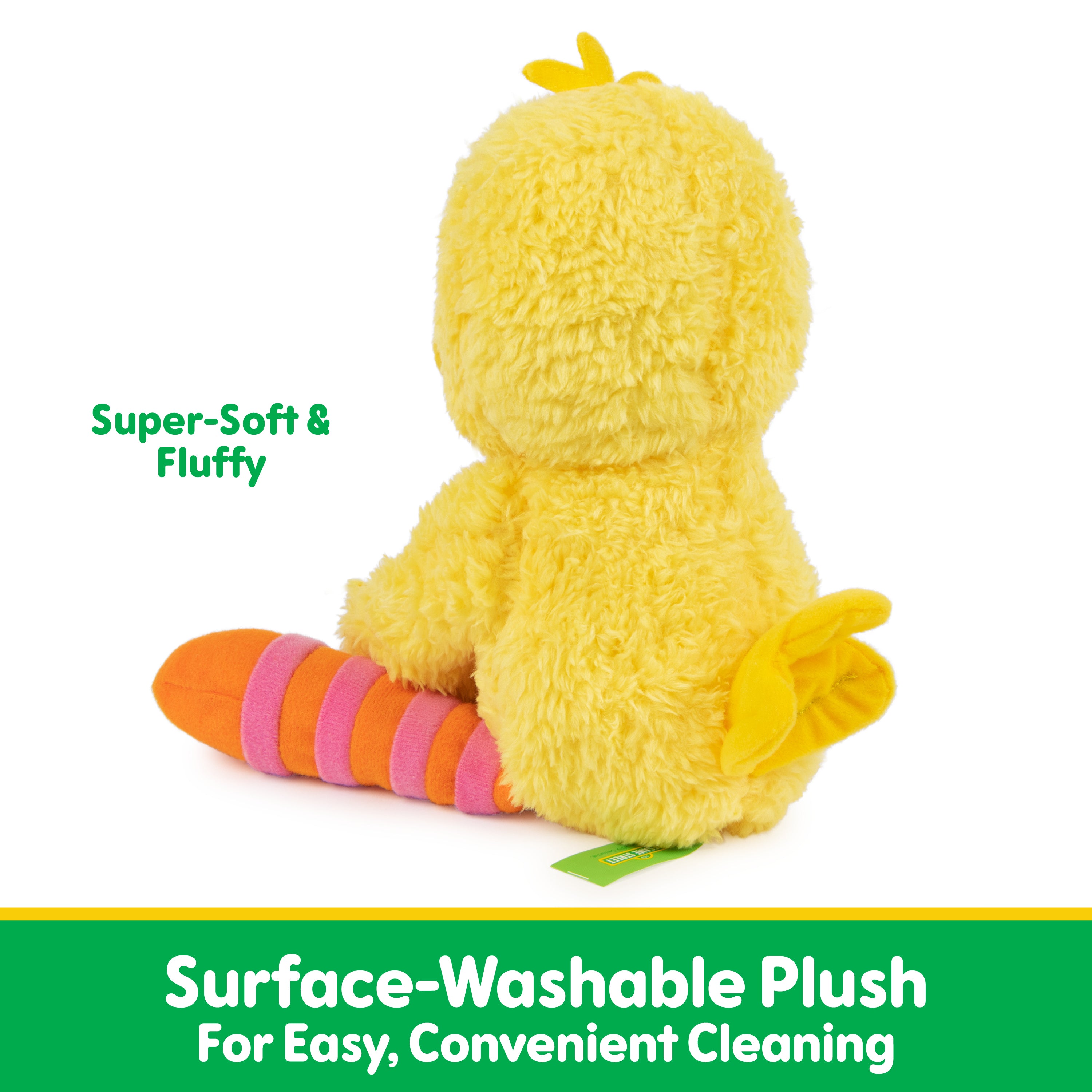 GUND Sesame Street Official Big Bird Take Along Buddy Plush, Premium Plush Toy for Ages 1 & Up, Yellow, 13”