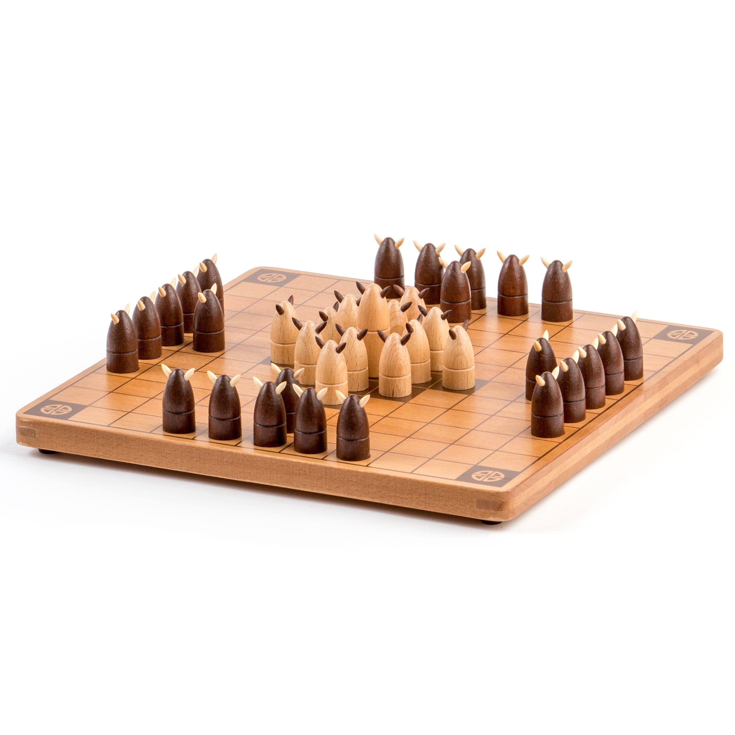 Hnefatafl, Two Player Strategy Game with Wooden Game Board, for Kids and Adults