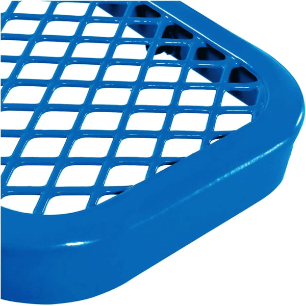 46" ADA Steel Round Picnic Table, Expanded, Metal Outdoor Table, (Blue, 46)